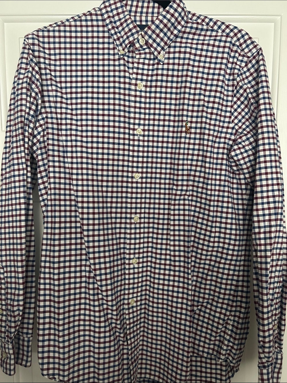 Ralph Lauren Men’s Navy & Red Check Button-Down Shirt